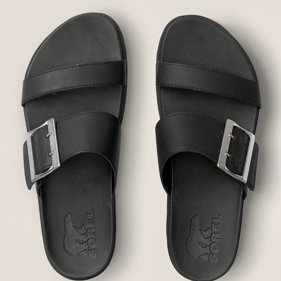 Sorel Roaming Slide sandals. Black. 9.5 - Picture 3 of 6